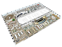 オフィス全体鳥瞰パース